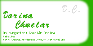 dorina chmelar business card